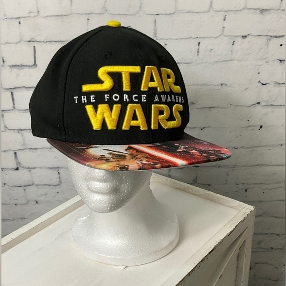 Era 9Fifty Mens Cap Star Wars The Force Awakens Black Print Snapback Trucker - Picture 4 of 12
